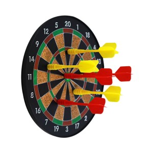 Meidong Dart Board Magnetic 12'' with 6pcs Safe Precision Magnets Darts Great Classic Game Dartboart Set for The Whole Family Kids Boys Girls Teens Best Gifts